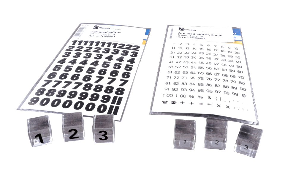 Ark med tal, 5 mm