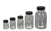 Klar glaskrukke/låg 50 ml