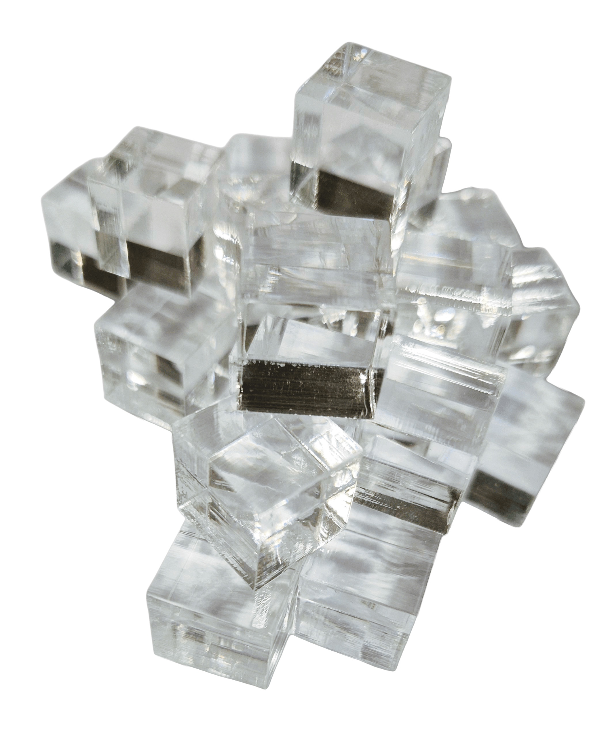 Id-kub 15mm, klar akryl