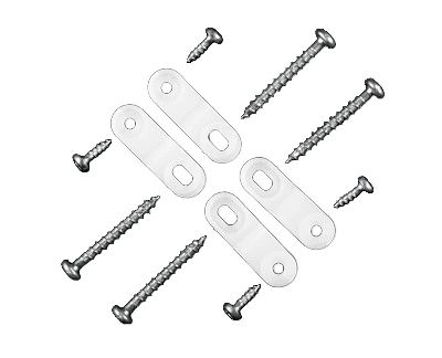 R-häng med skruv 100 st/frp